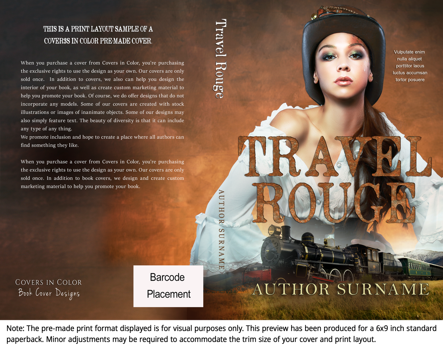 Pre-made Book Cover M1142