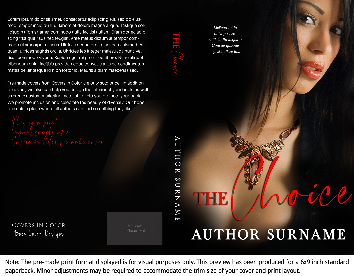 Pre-made Book Cover M1328