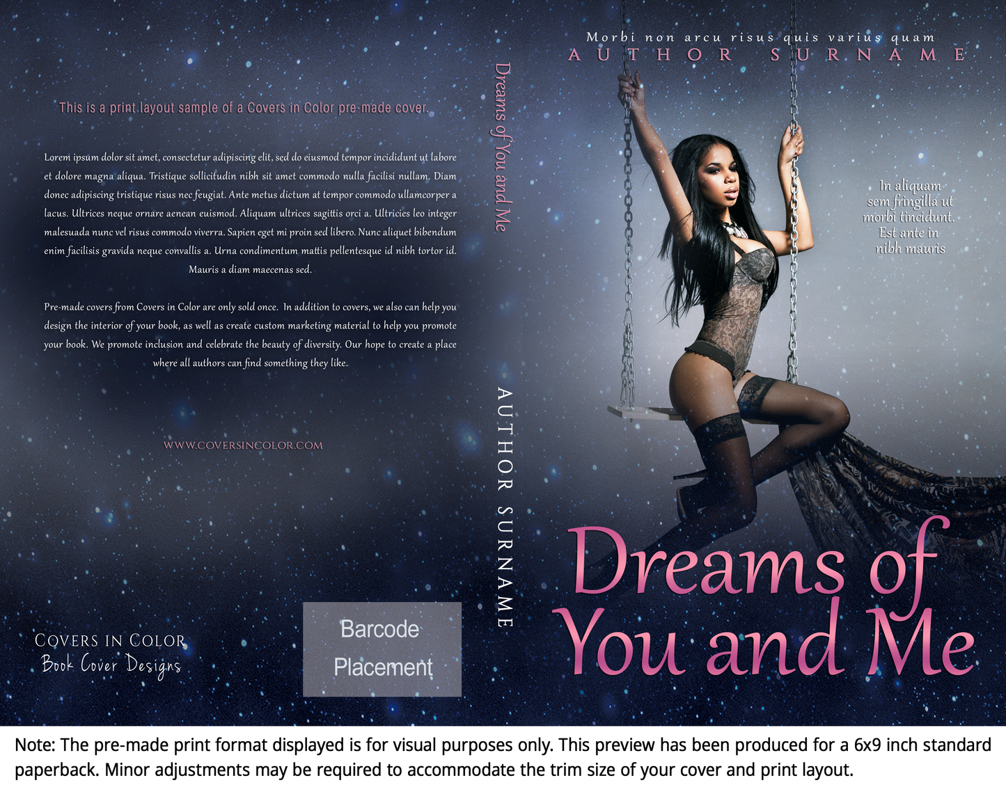 Pre-made Book Cover M1381