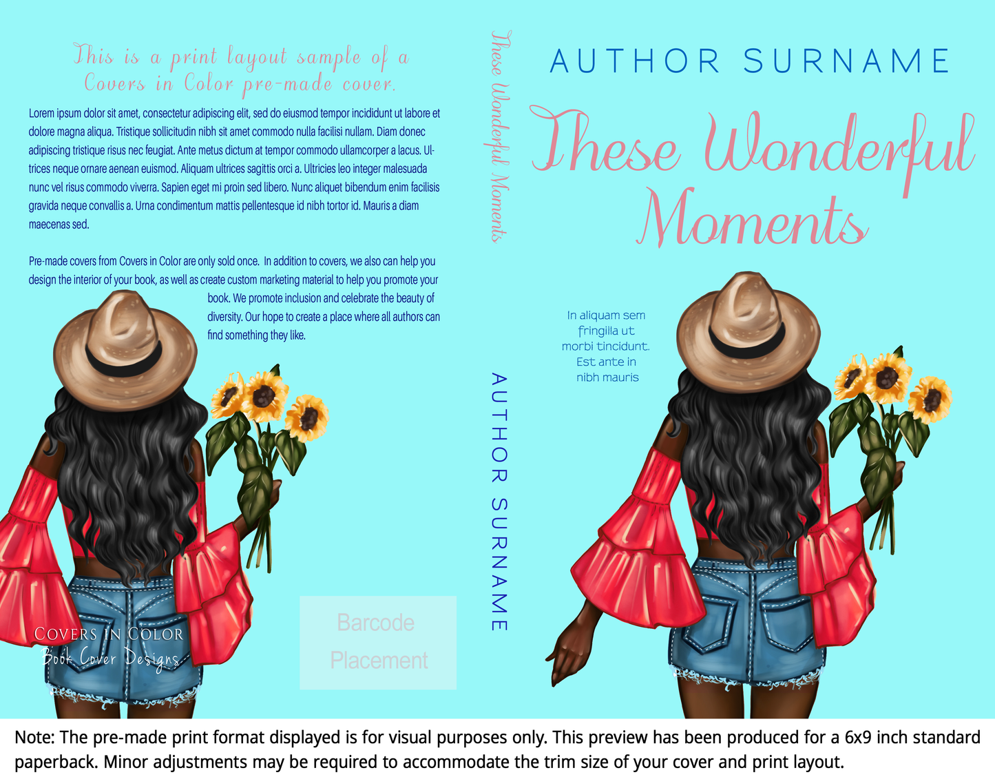 Pre-made Book Cover M1386