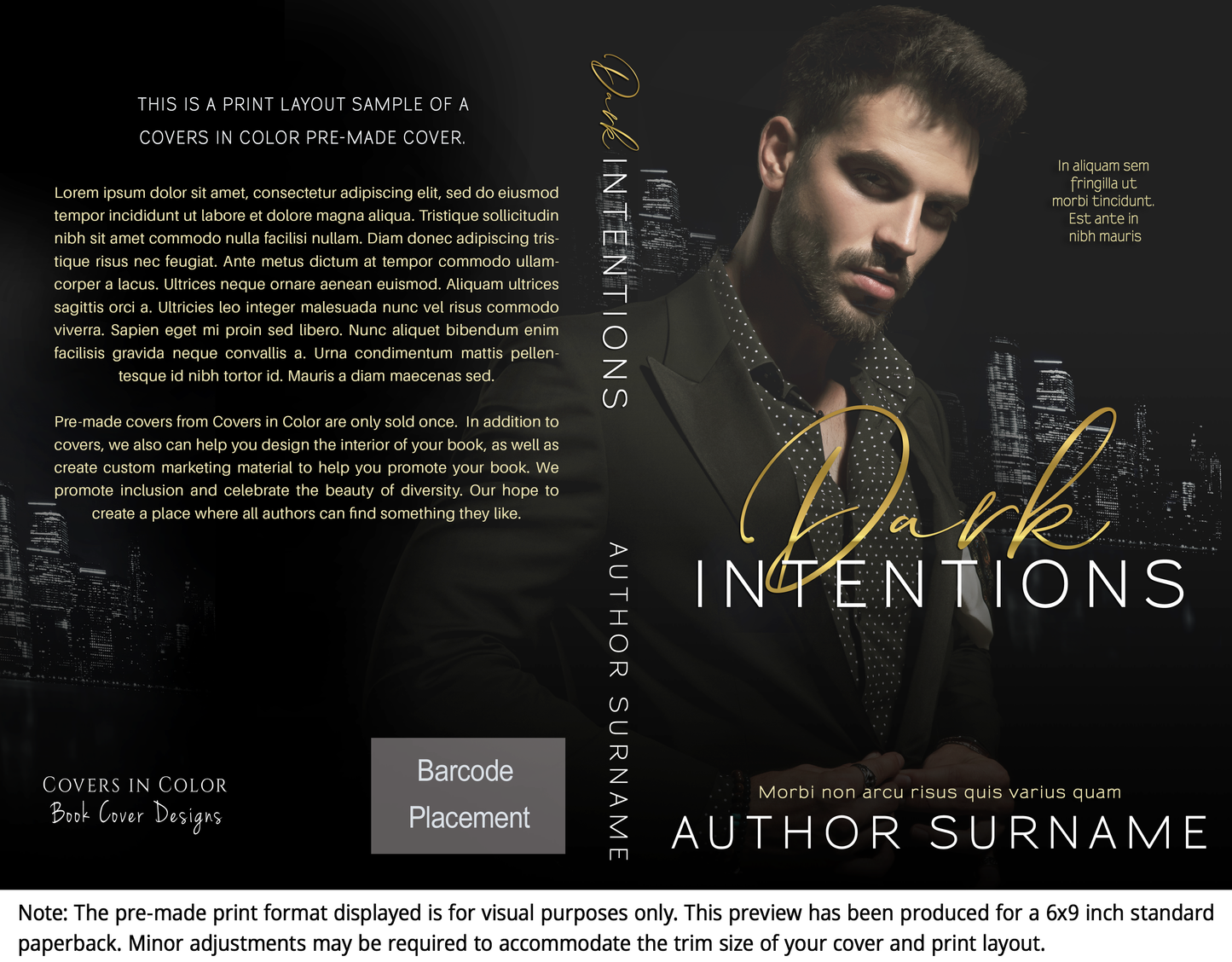 Pre-made Book Cover M1460