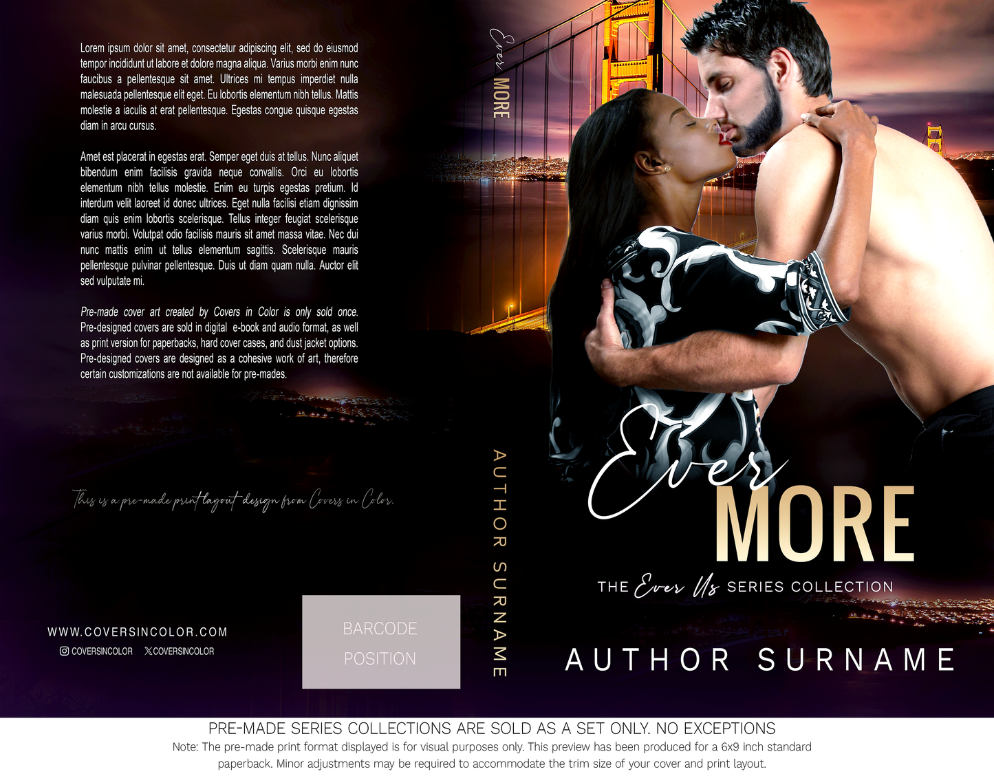 Pre-made Book Cover M1668 Series: Ever