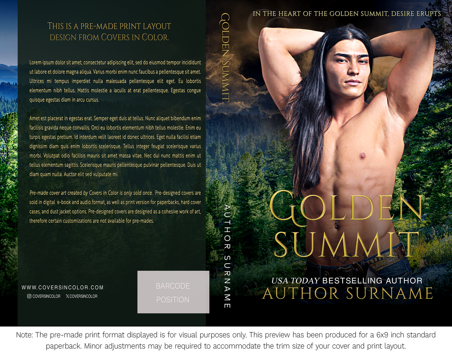 Pre-made Book Cover M1647