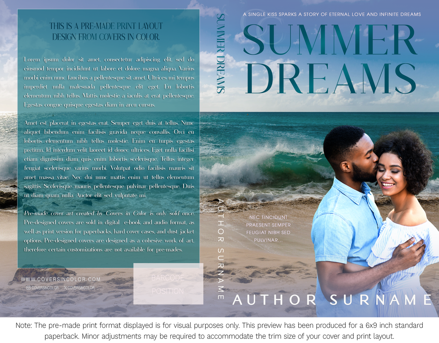 Pre-made Book Cover M1649