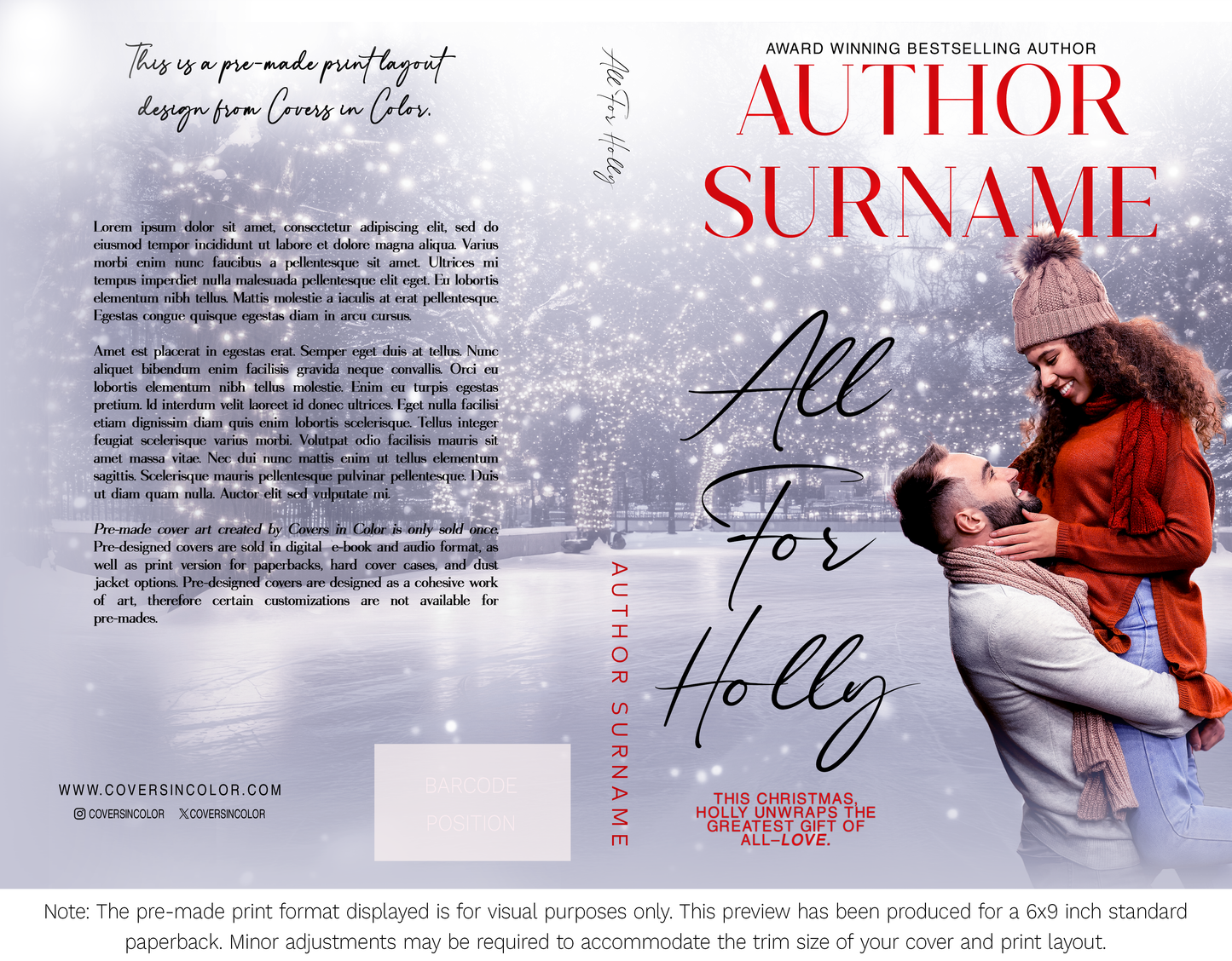 Pre-made Book Cover M1651