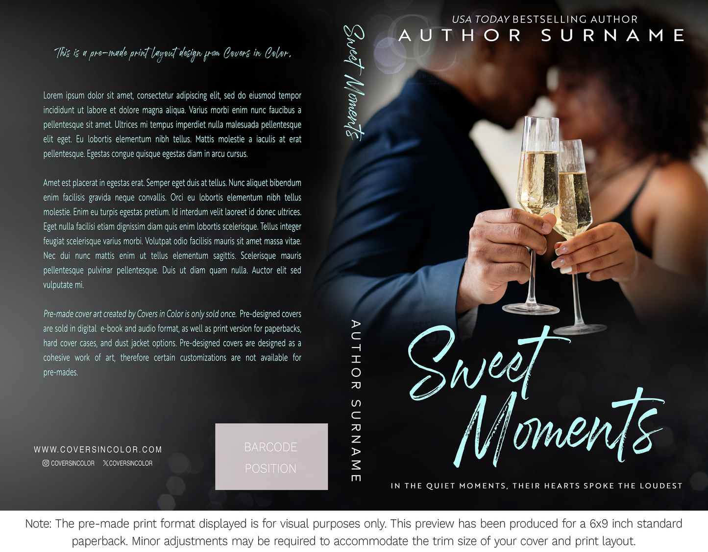 Pre-made Book Cover M1663