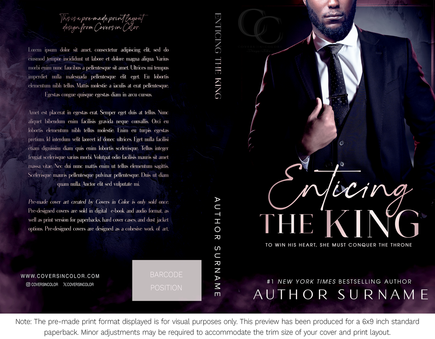 Pre-made Book Cover M1664