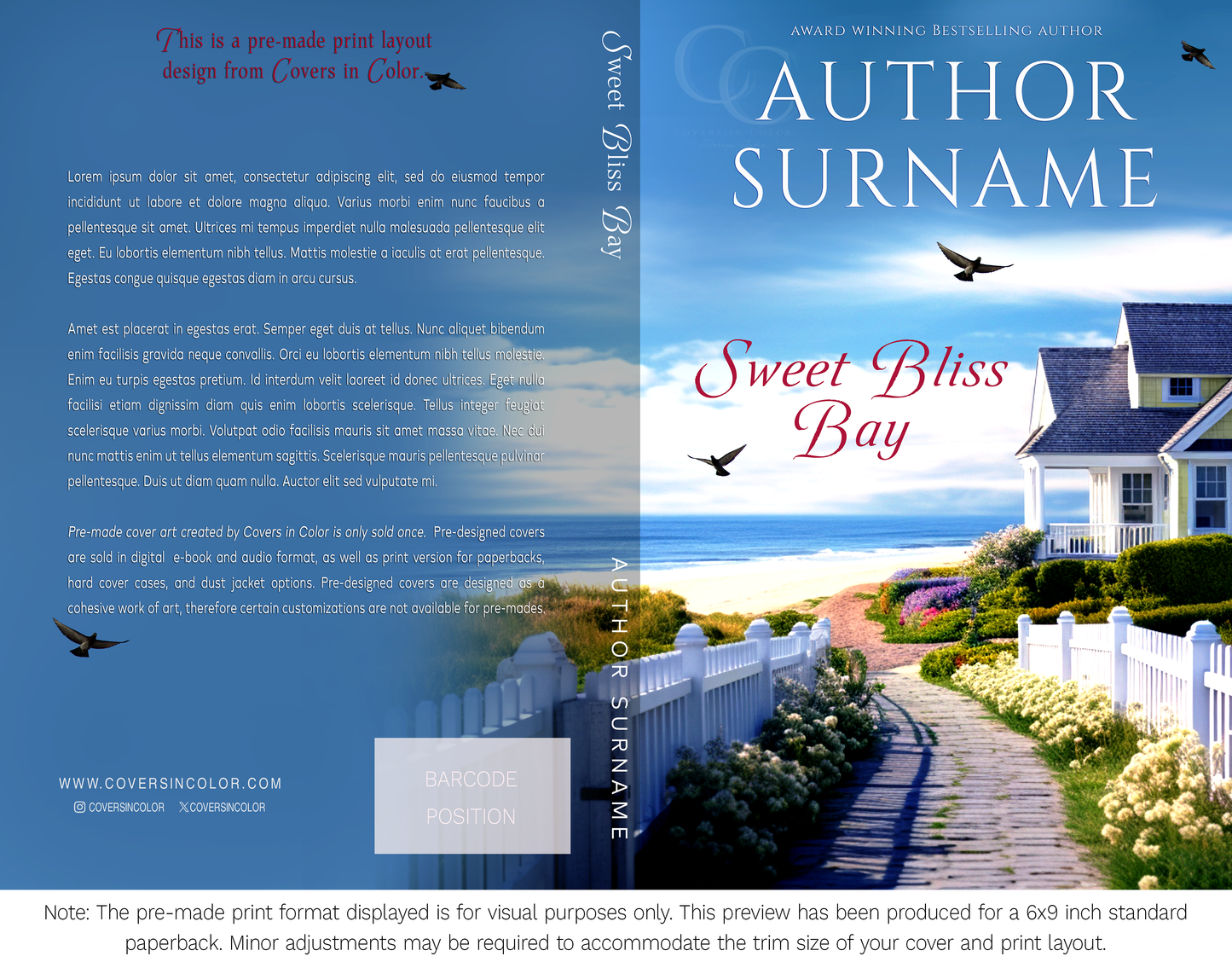 Pre-made Book Cover M1673