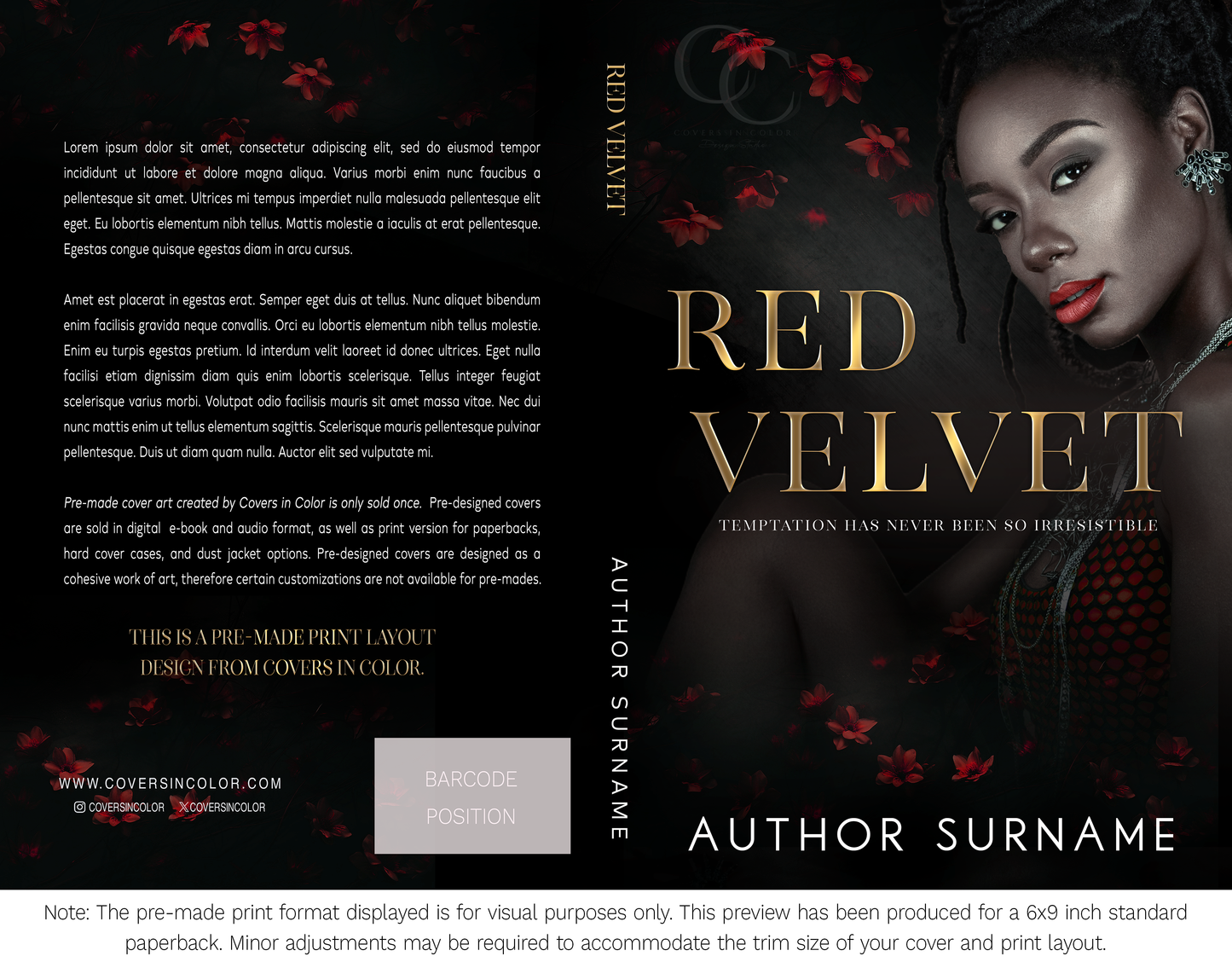 Pre-made Book Cover M1675