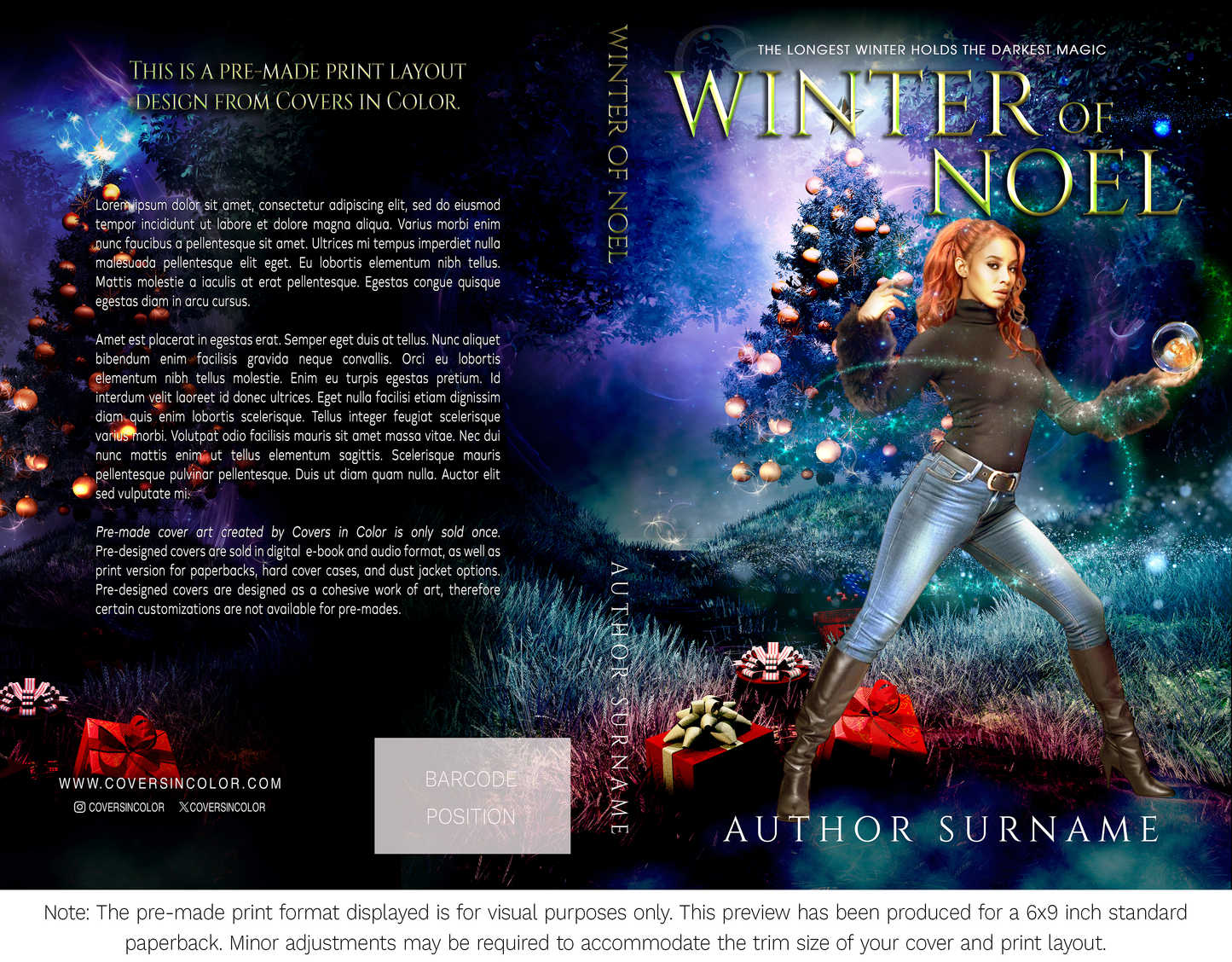 Pre-made Book Cover M1687