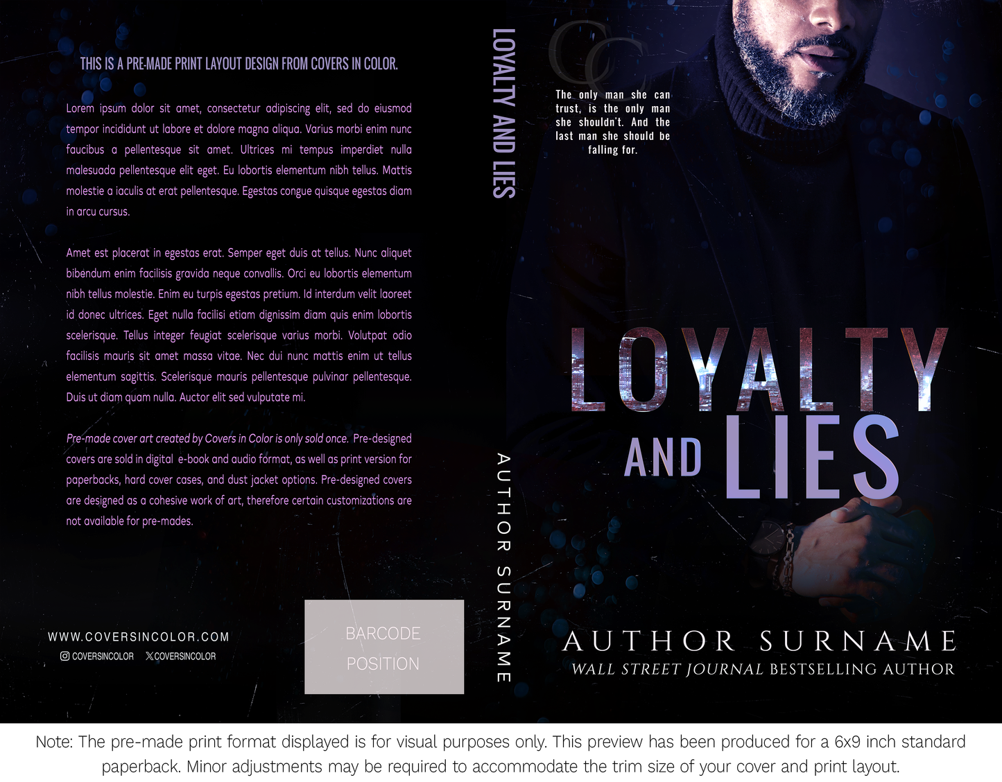 Pre-made Book Cover M1697