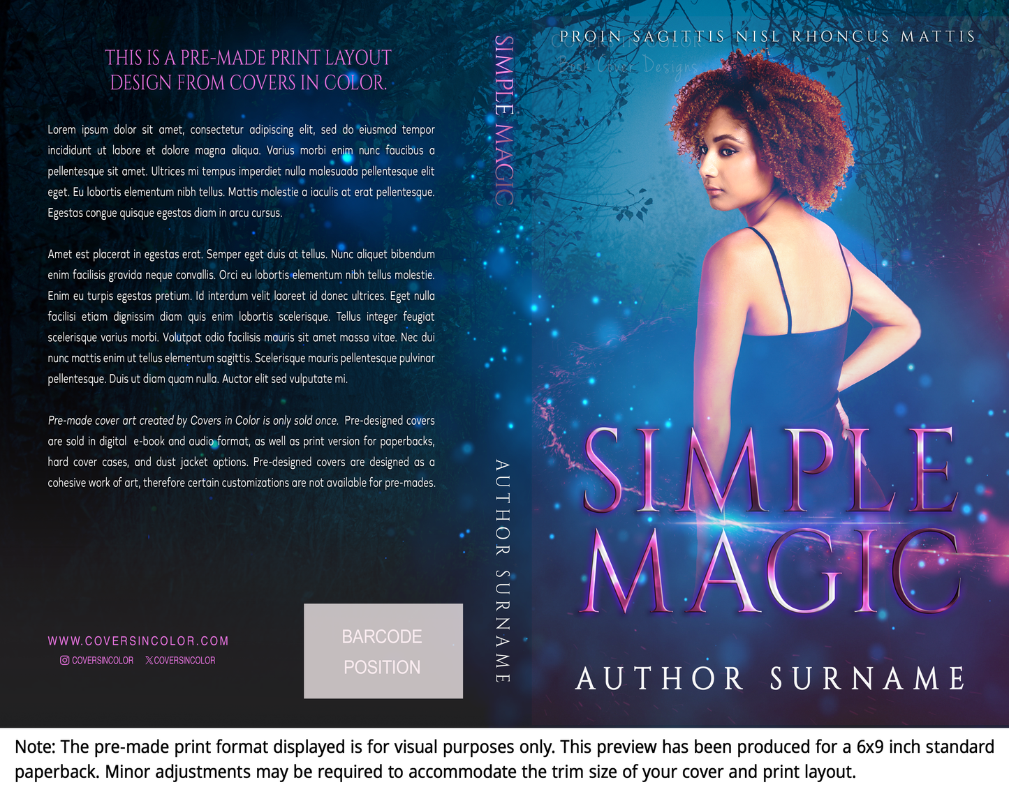 Pre-made Book Cover M1134