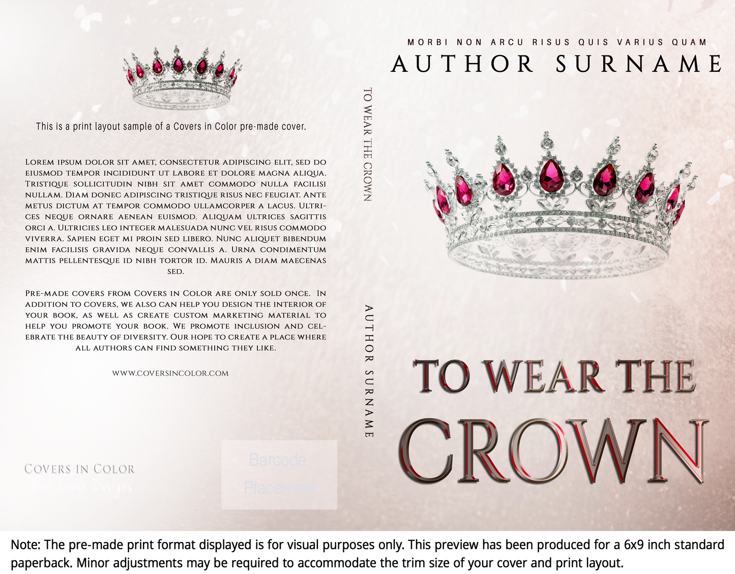 Pre-made Book Cover M1344