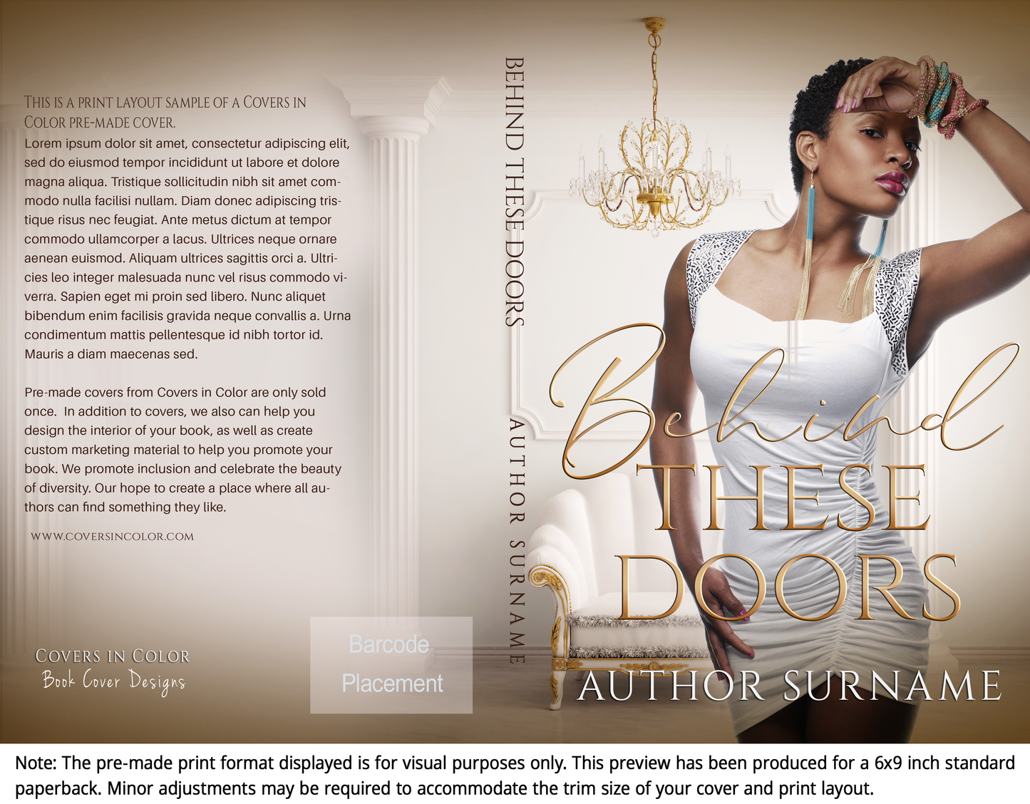 Pre-made Book Cover M1358