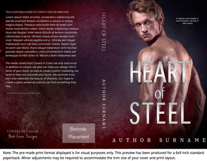 Pre-made Book Cover M1380