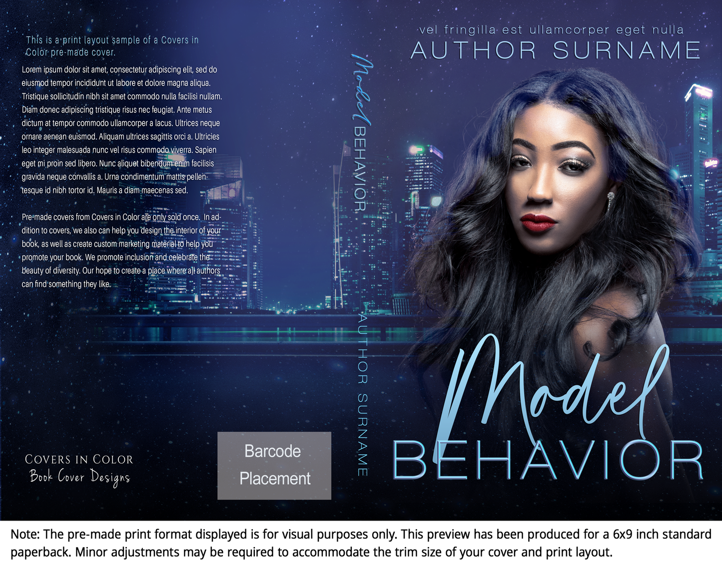 Pre-made Book Cover M1429