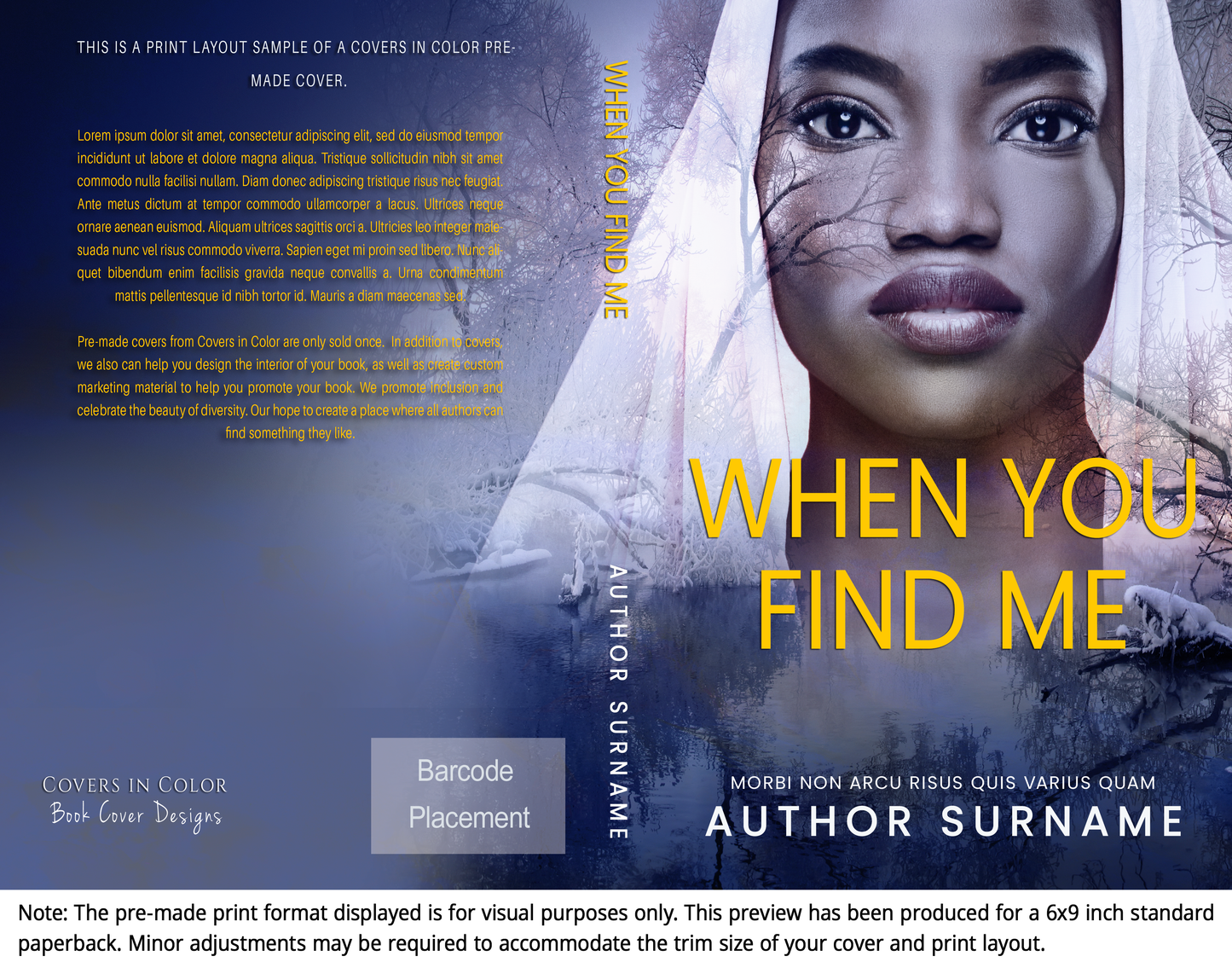 Pre-made Book Cover M1506