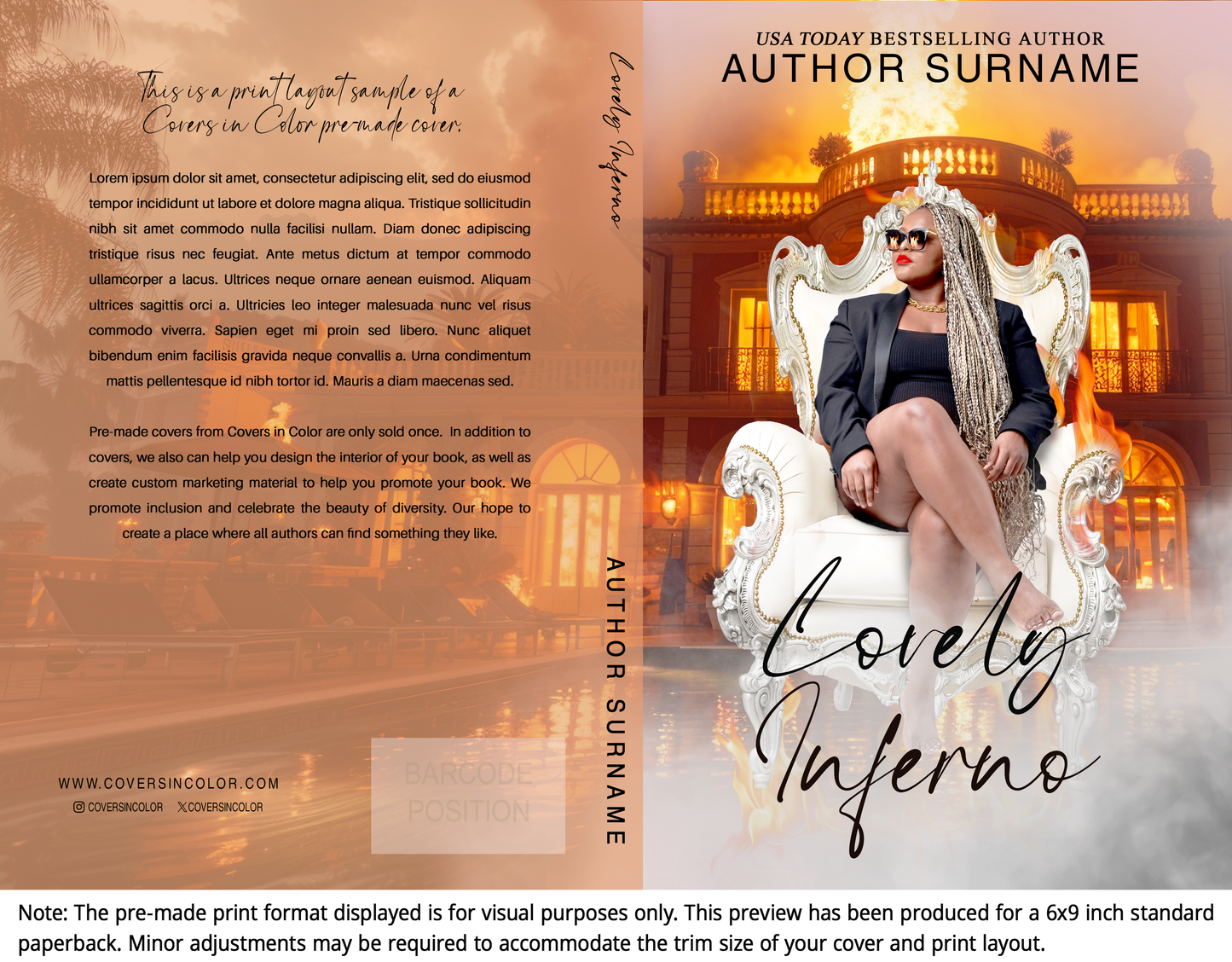Pre-made Book Cover M1621