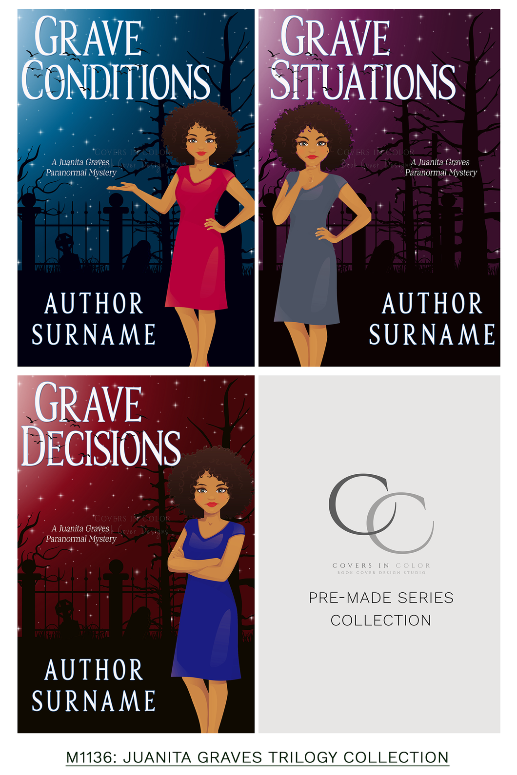 Pre-made Book Cover M1136 Series: Juanita Graves