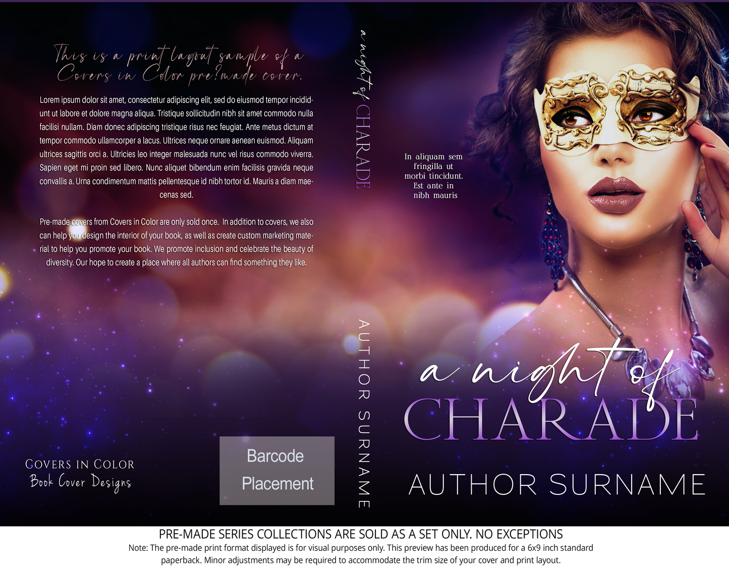 Pre-made Book Cover M1540 Series: A Night of Surprise