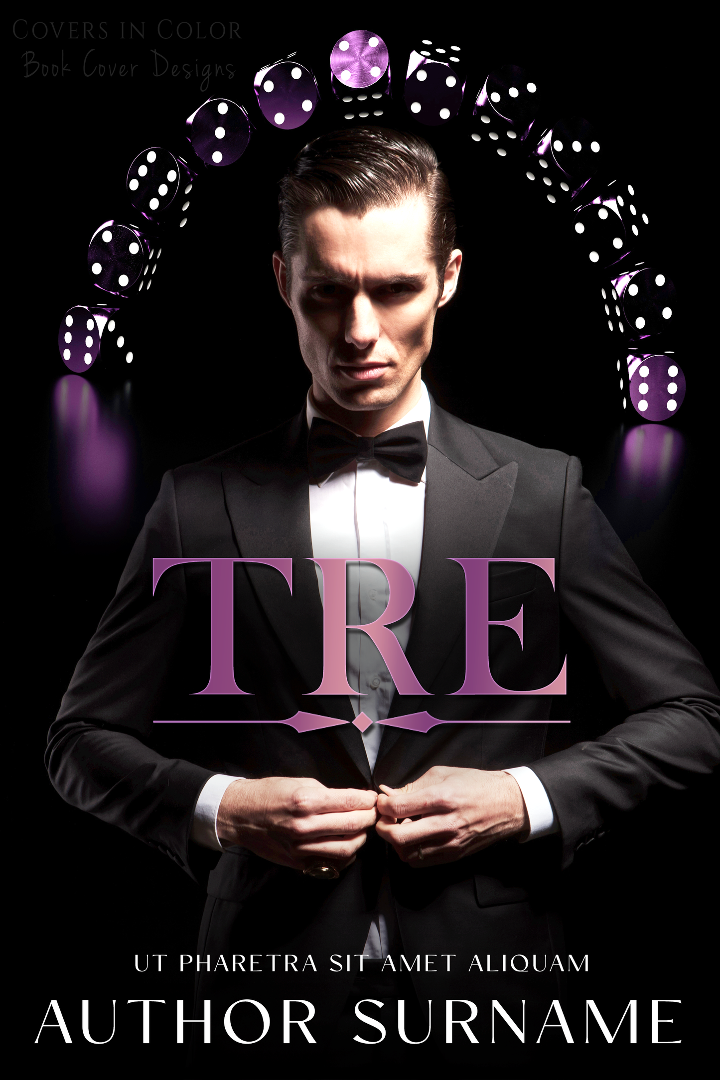 Pre-made Book Cover M1541 Series: Casino Men