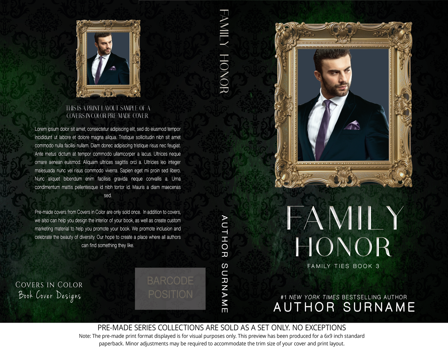 Pre-made Book Cover M1610 Series: Family Ties