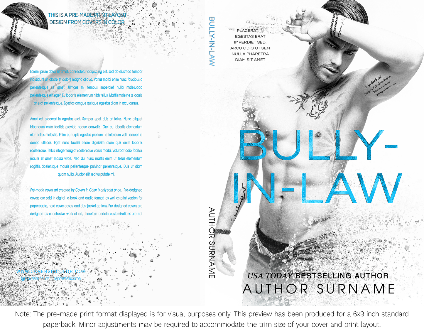 Pre-made Book Cover M1628