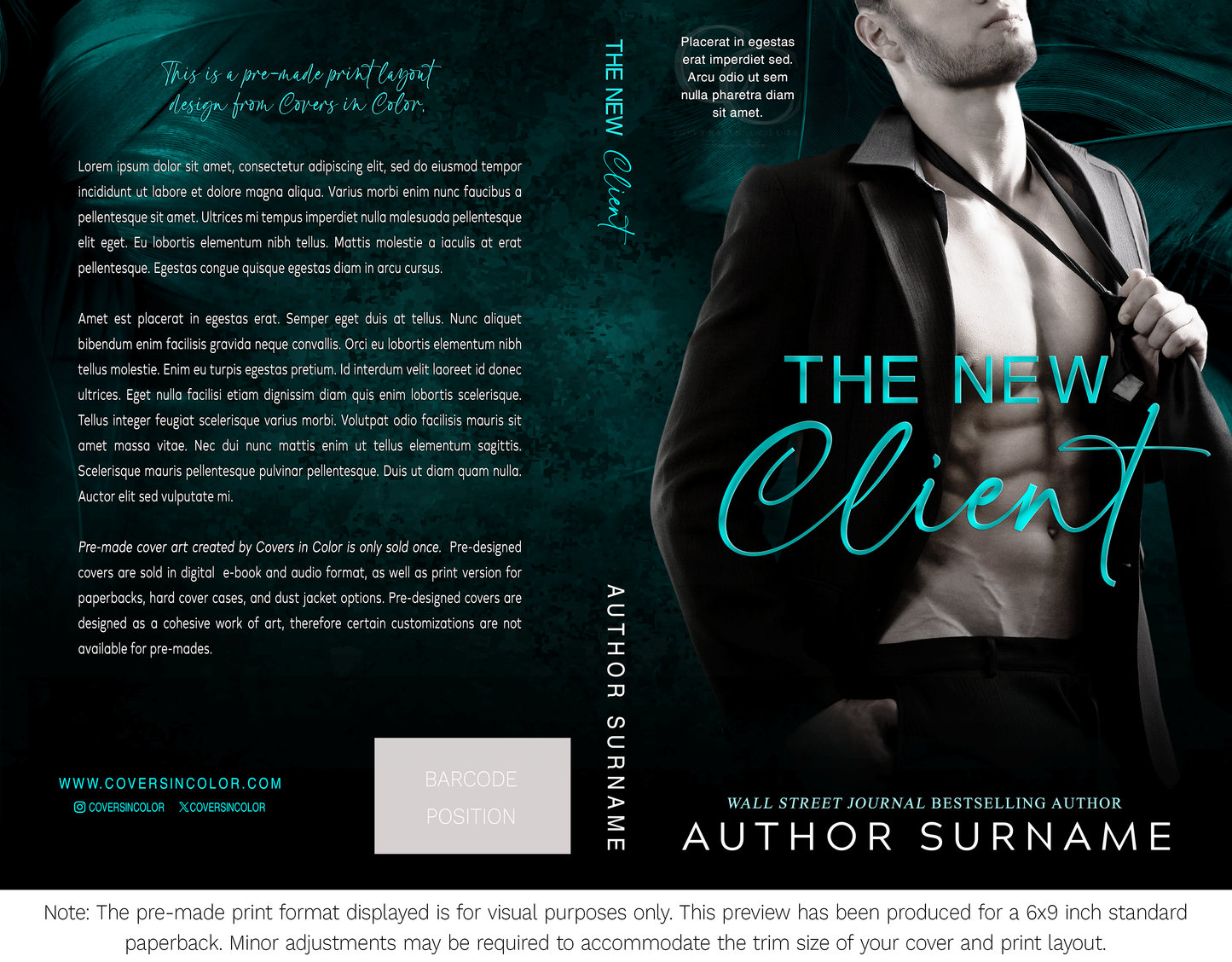 Pre-made Book Cover M1637