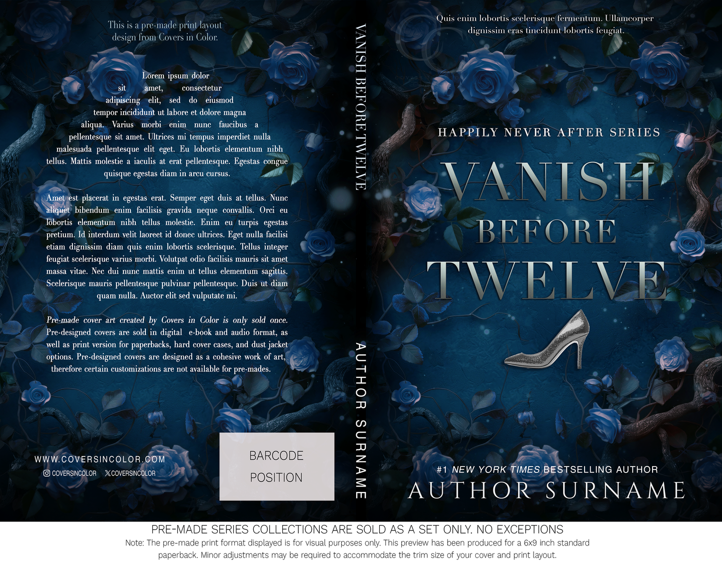 Pre-made Book Cover M1638 Series: Happily Never After