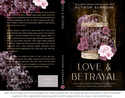Pre-made Book Cover M1640