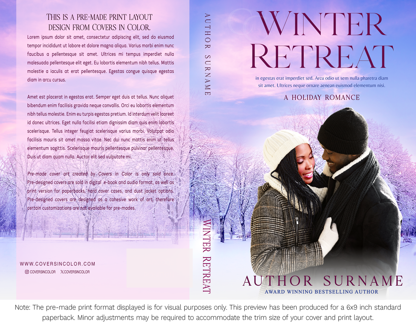 Pre-made Book Cover M1644