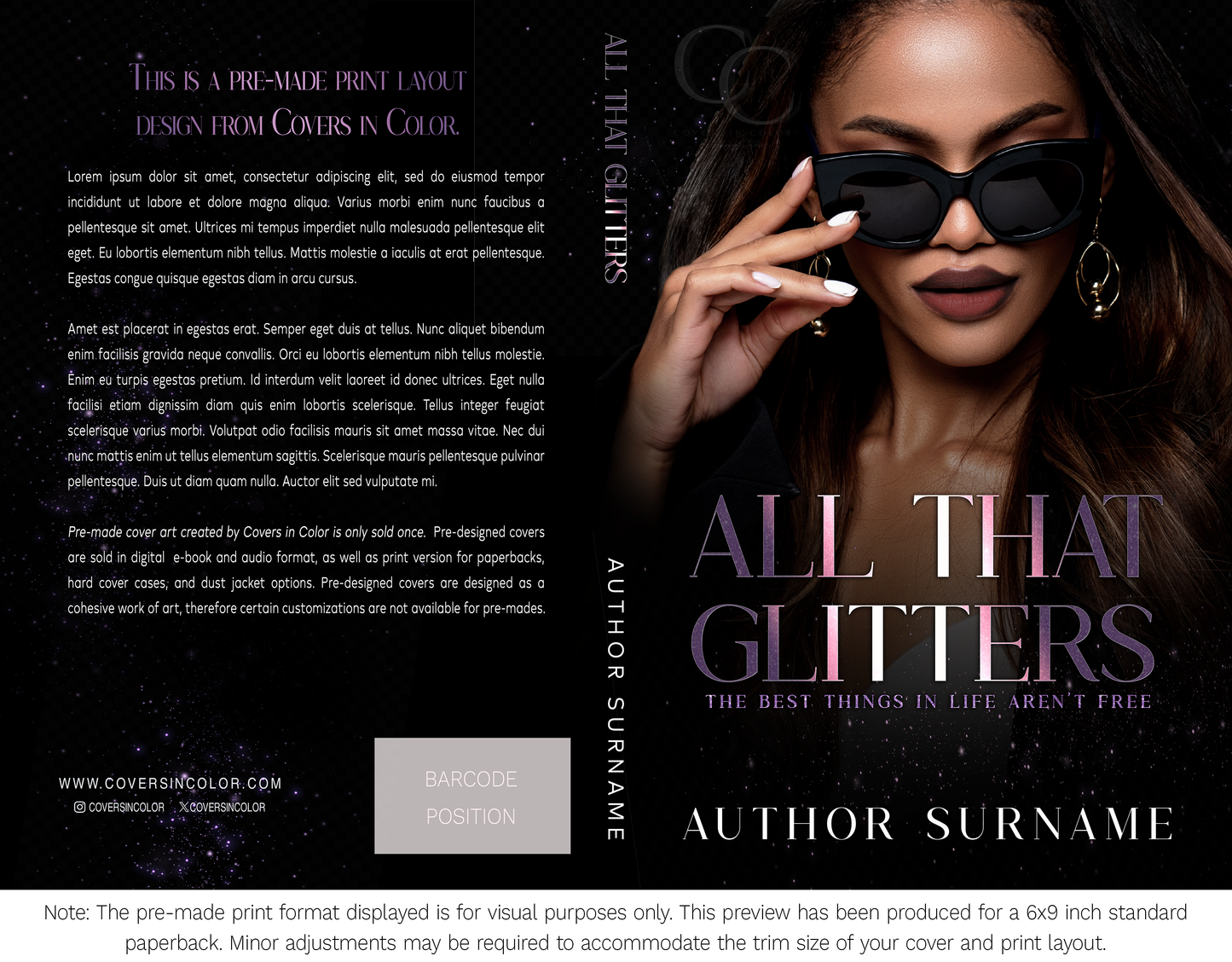 Pre-made Book Cover M1685