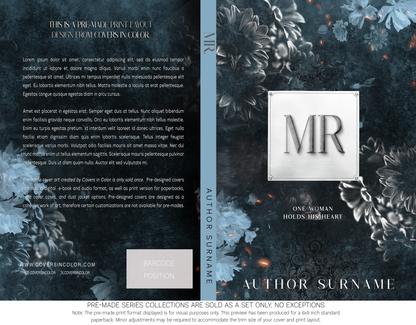Pre-made Book Cover M1686 Series: Mr & Mrs