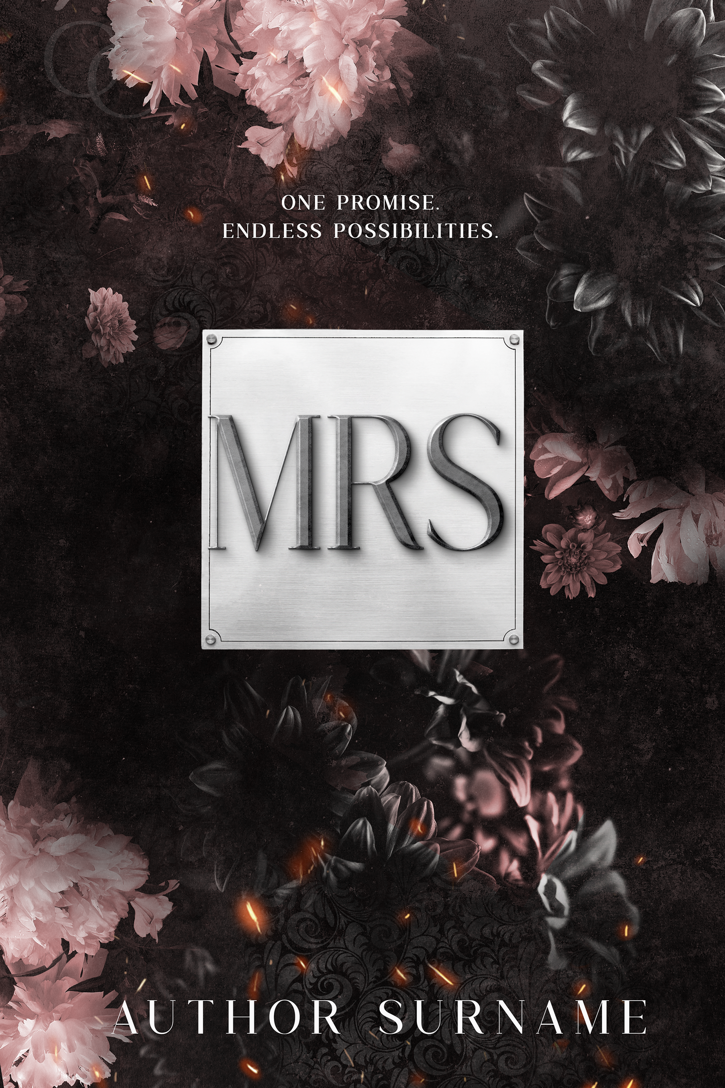 Pre-made Book Cover M1686 Series: Mr & Mrs