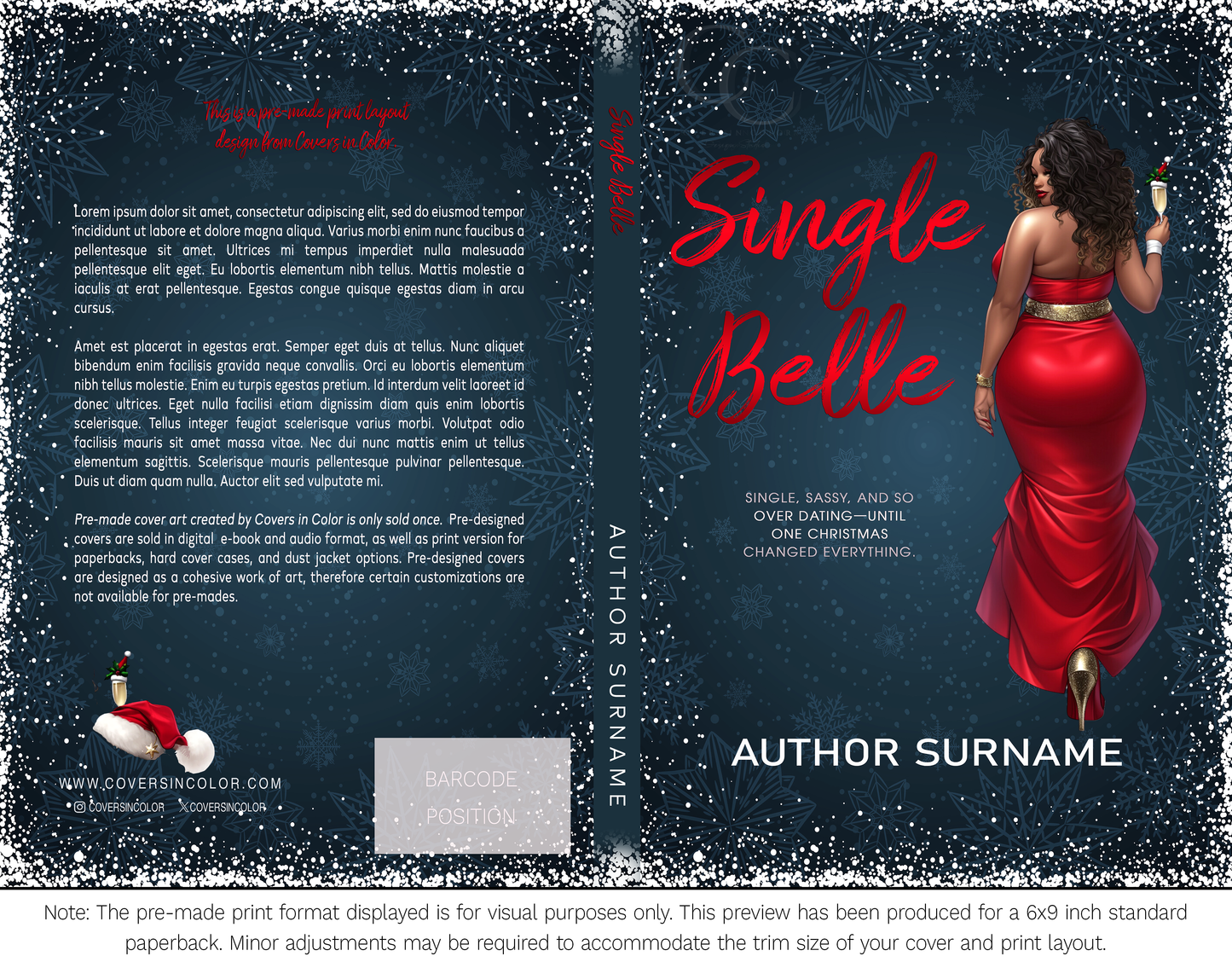 Pre-made Book Cover M1690