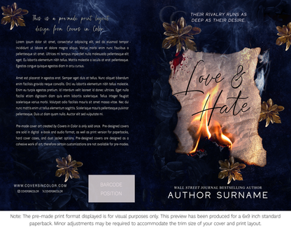 Pre-made Book Cover M1693