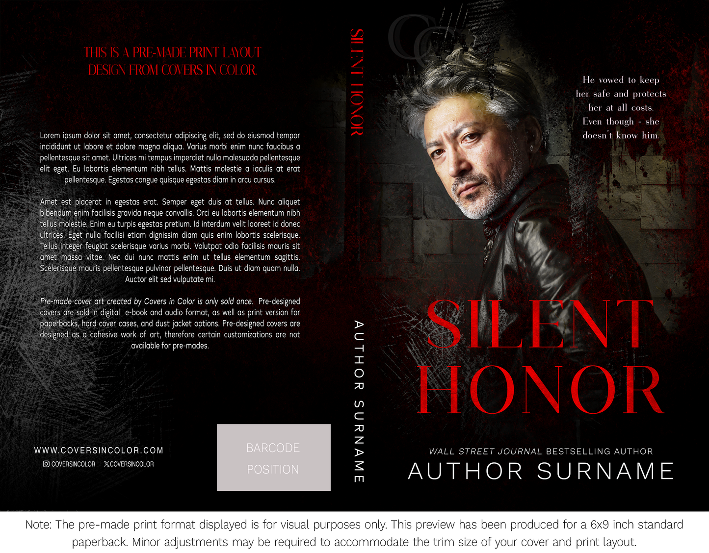 Pre-made Book Cover M1695