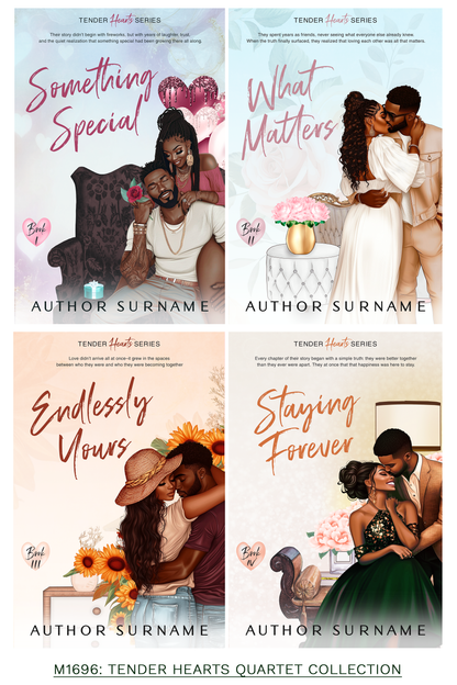 Pre-made Book Cover M1696 Series: Tender Hearts Series