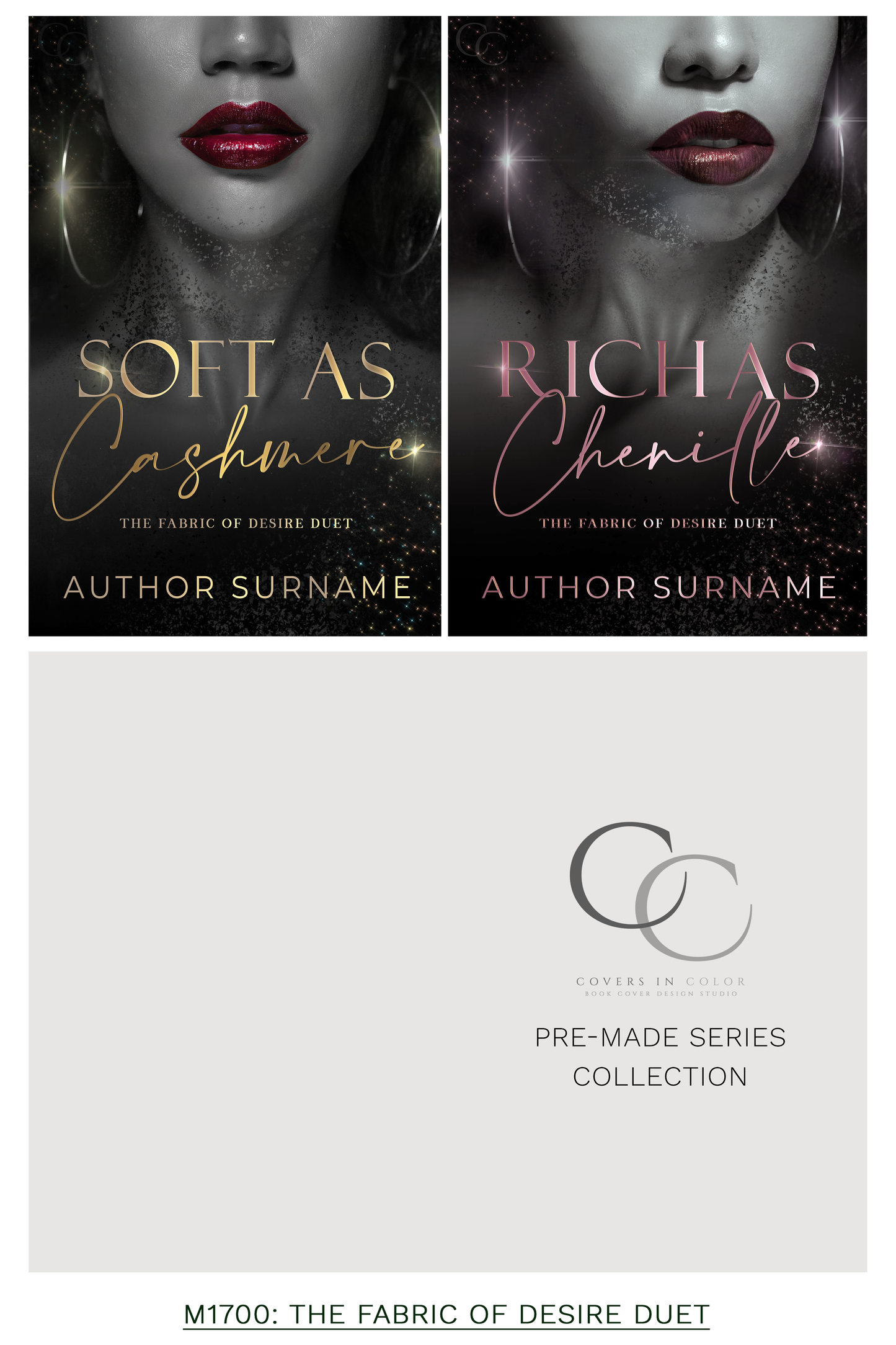 Pre-made Book Cover M1700 Series: The Fabric of Desire