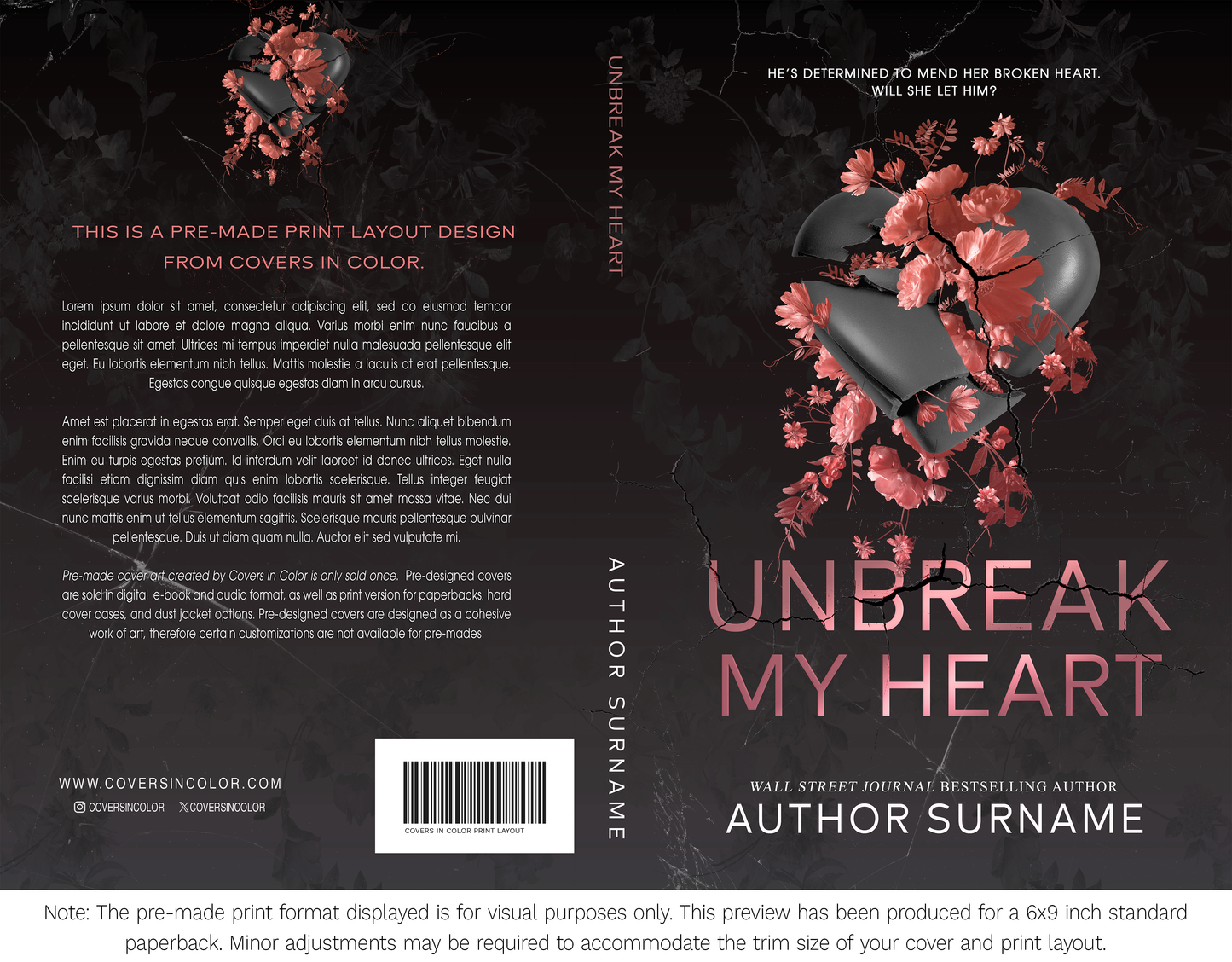 Pre-made Book Cover M1701