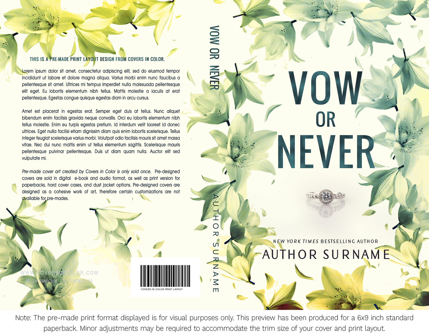 Pre-made Book Cover M1704