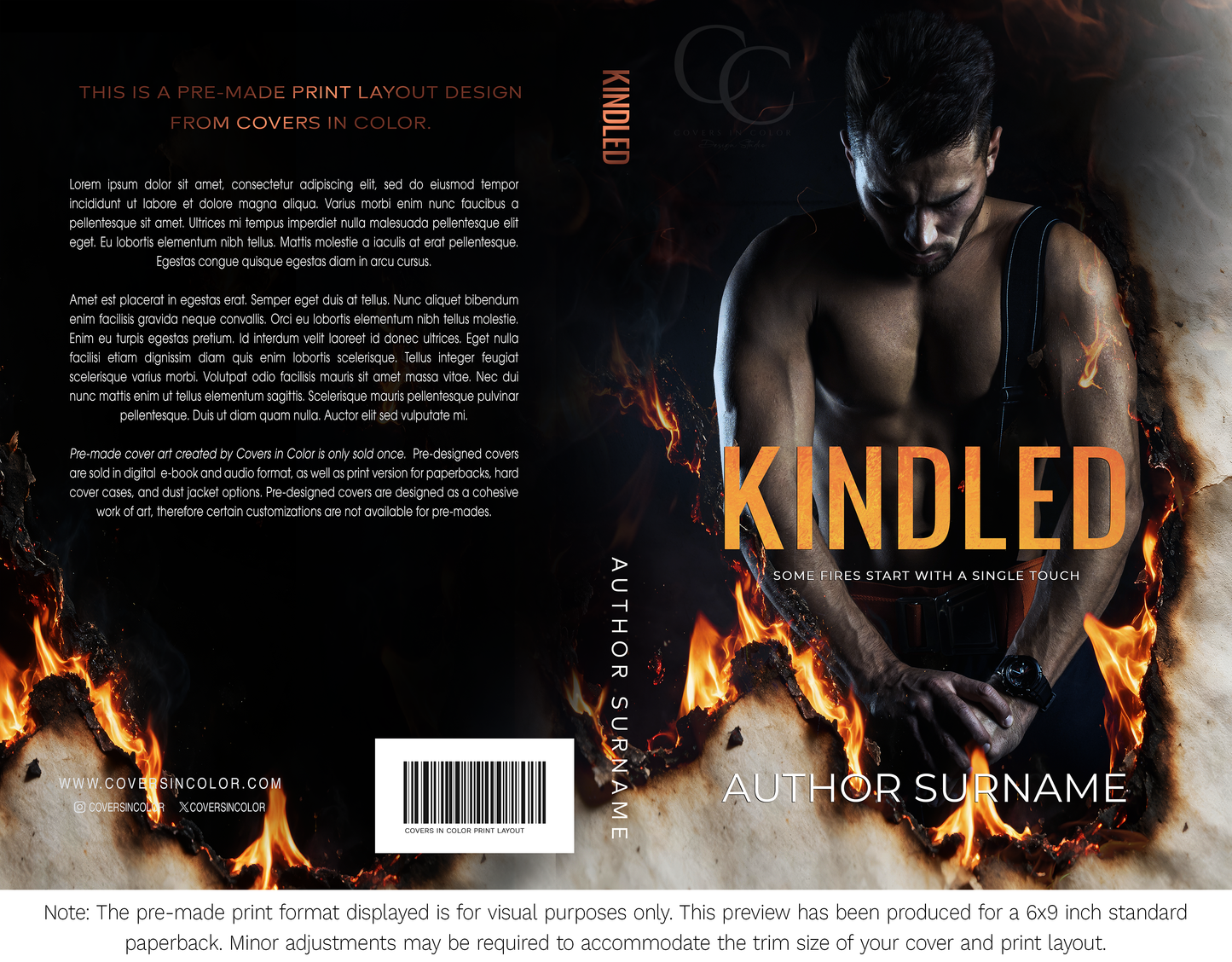 Pre-made Book Cover M1709