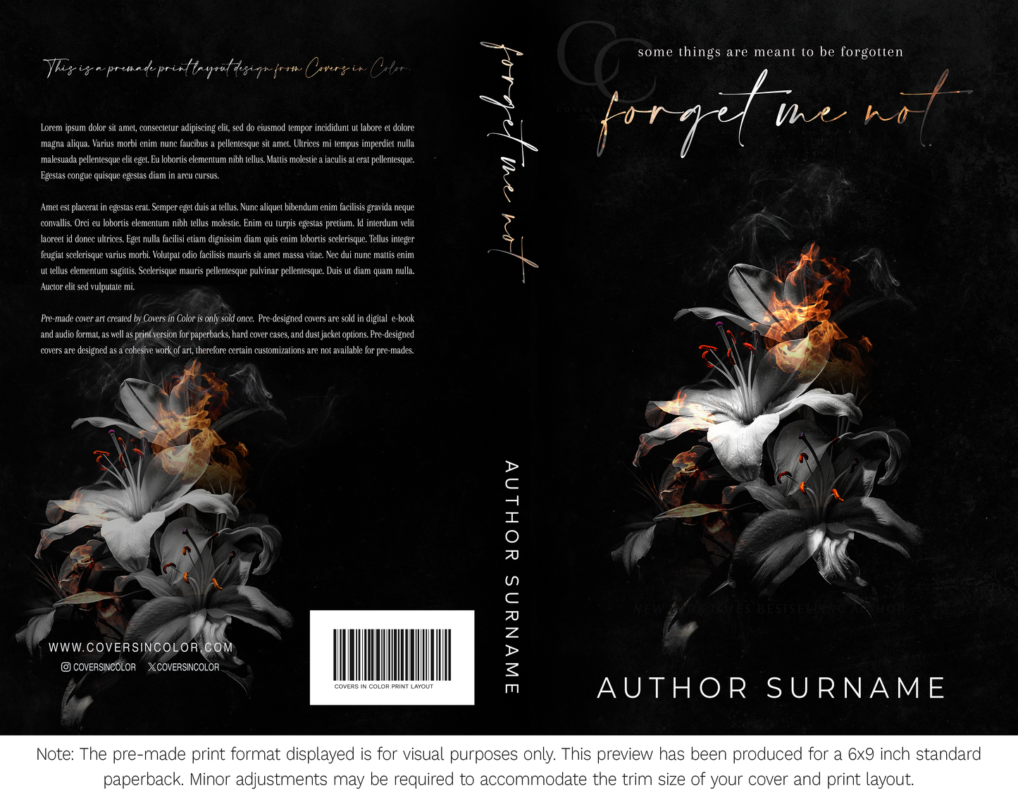 Pre-made Book Cover M1714