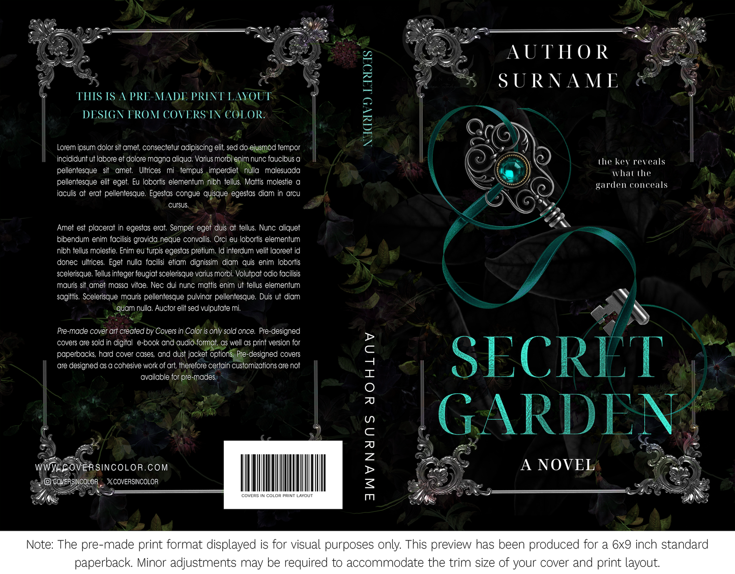Pre-made Book Cover M1715