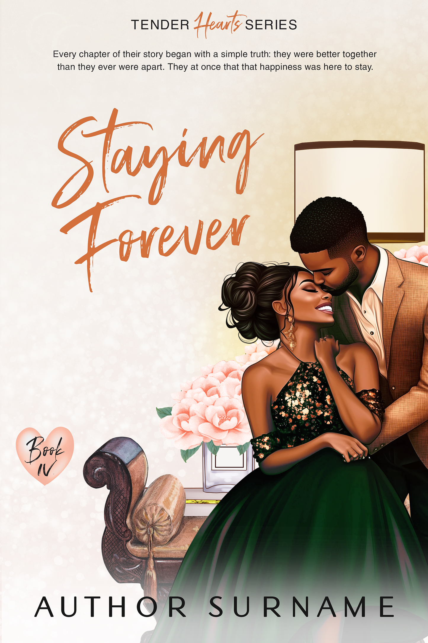 Pre-made Book Cover M1696 Series: Tender Hearts Series