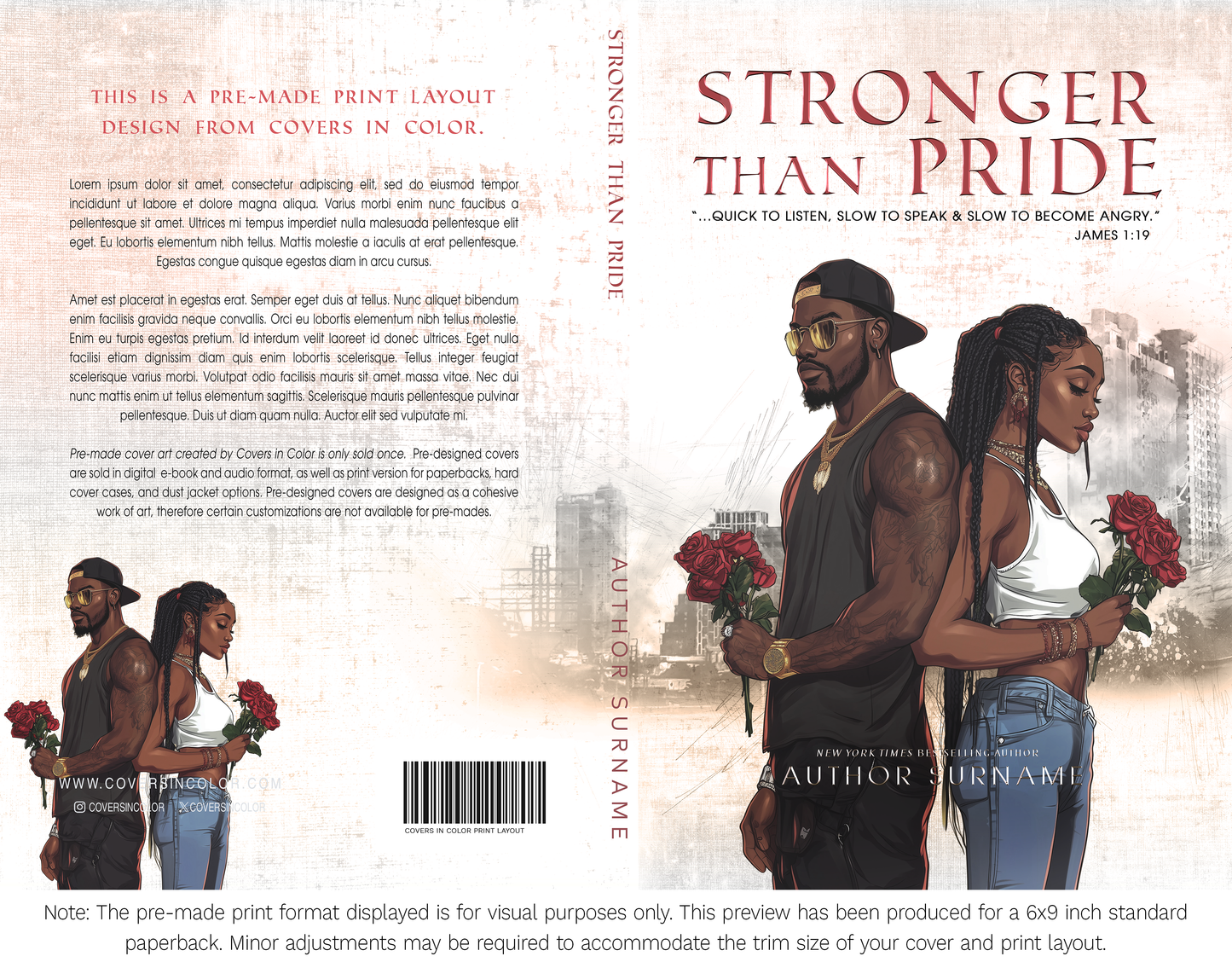 Pre-made Book Cover M1712