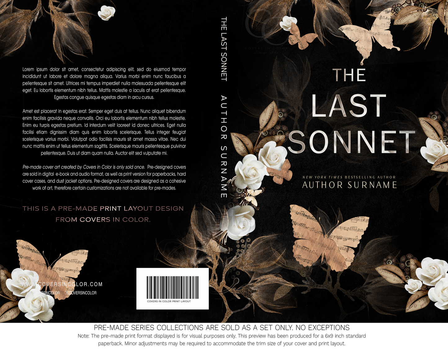 Pre-made Book Cover M1713